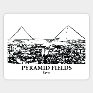 Pyramid Fields - Egypt Magnet